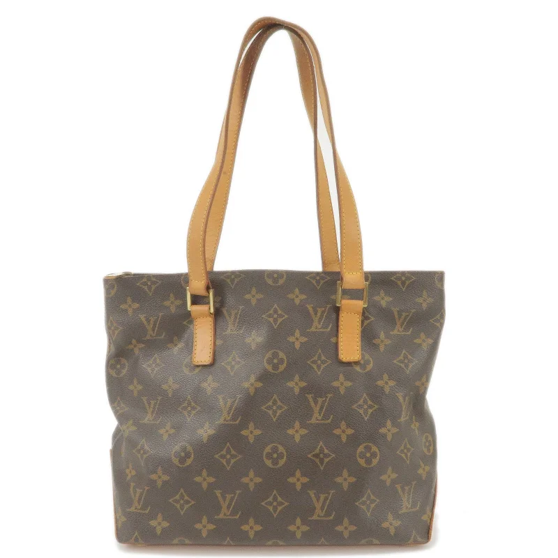 Ladies Louis Vuitton shoulder bags with a tassel decoration for charmLouis Vuitton Monogram Cabas Piano Tote Bag M51148