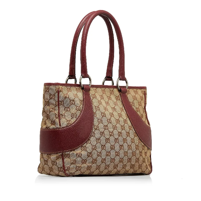 Gucci Marmont bags for women with a snakeskin - effect panelGucci GG Canvas Tote Bag (SHG-5gRQ8d)