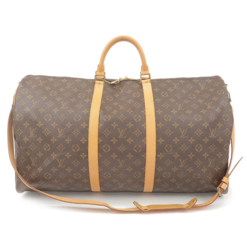 Louis Vuitton bags with a zip - around closure for enhanced securityLouis Vuitton Monogram Keep All Bandouliere 60 Bag M41412