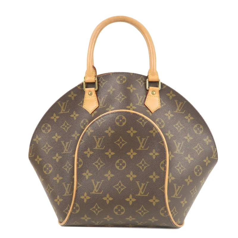 Ladies Louis Vuitton Petite Malle bags in a pastel color for a soft lookLouis Vuitton Monogram Ellipse MM Hand Bag Brown M51126