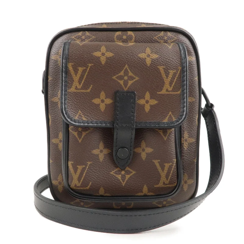 Louis Vuitton backpacks with a padded back panel for comfort during long - wearLouis Vuitton Monogram Maccasar Christopher Shoulder Bag M69404