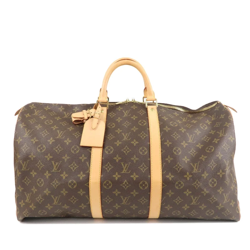 Small - sized Louis Vuitton Pochette Metis bags for a compact carryLouis Vuitton Monogram Keep All 55 Boston Bag Brown M41424