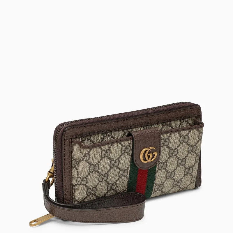 Women Gucci bags with a detachable mobile phone holderGucci Ophidia Gg Beige Wallet Men