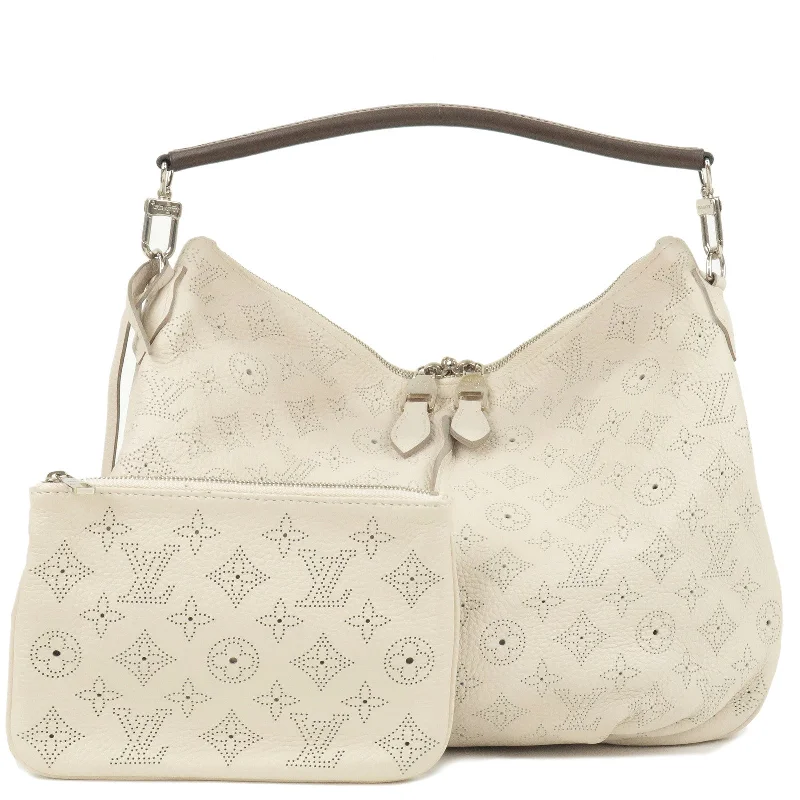 Louis Vuitton tote bags with a water - resistant coating for outdoor useLouis Vuitton Monogram Mahina Selene PM Shoulder Bag M93984