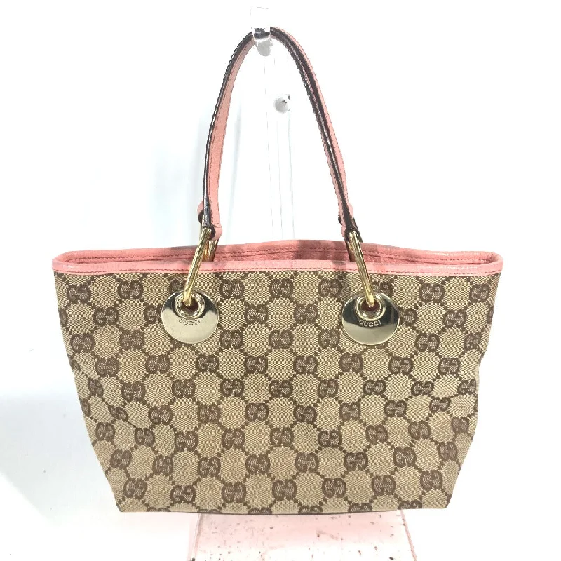 Women Gucci crossbody bags with a woven leather strapGUCCI Shoulder Bag 120844 GG canvas / leather beige GG Women Used