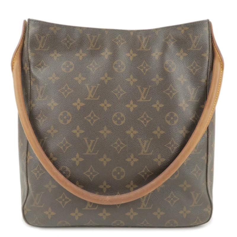 Louis Vuitton bags with a magnetic snap closure for easy accessLouis Vuitton Monogram Looping GM Shoulder Bag M51145