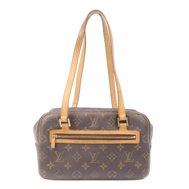 Ladies Louis Vuitton shoulder bags with a magnetic - closure flap for easeLouis Vuitton Monogram Cite MM Shoulder Bag Hand Bag M51182