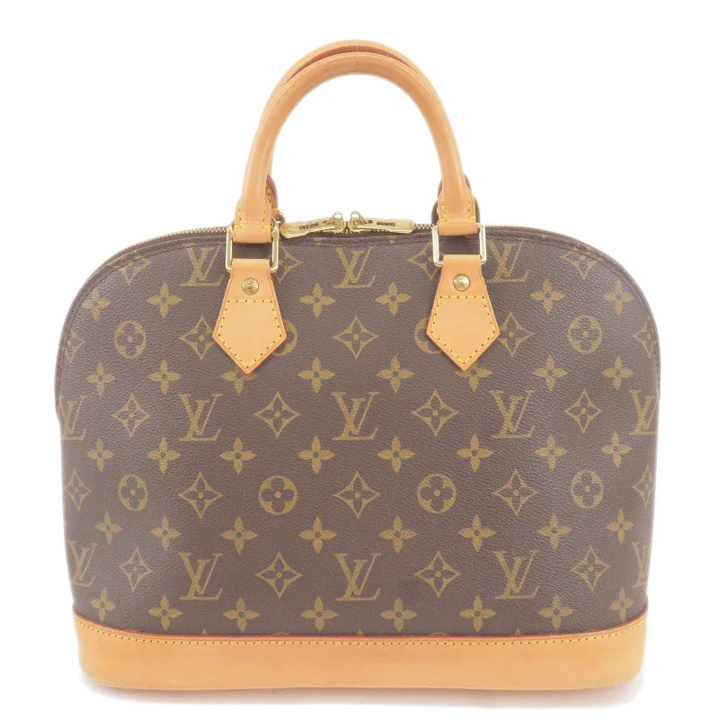 Louis Vuitton bags with a front - zip pocket for small items like keysLouis Vuitton Monogram Alma Hand Bag M51130