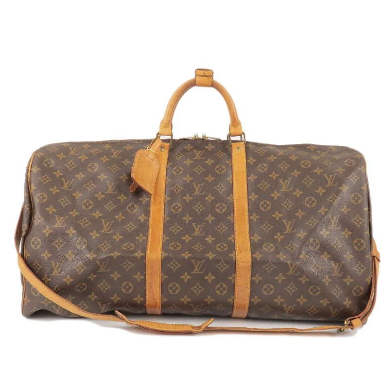 Louis Vuitton bags with a detachable mobile phone holder for convenienceLouis Vuitton Monogram Keep All Bandouliere 60 Bag M41412