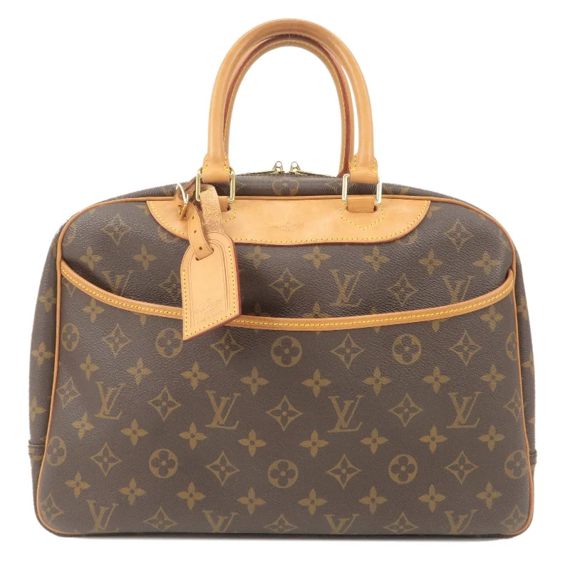 Louis Vuitton tote bags with a double - handle and shoulder - strap optionLouis Vuitton Monogram Deauville Hand Bag Brown M47270