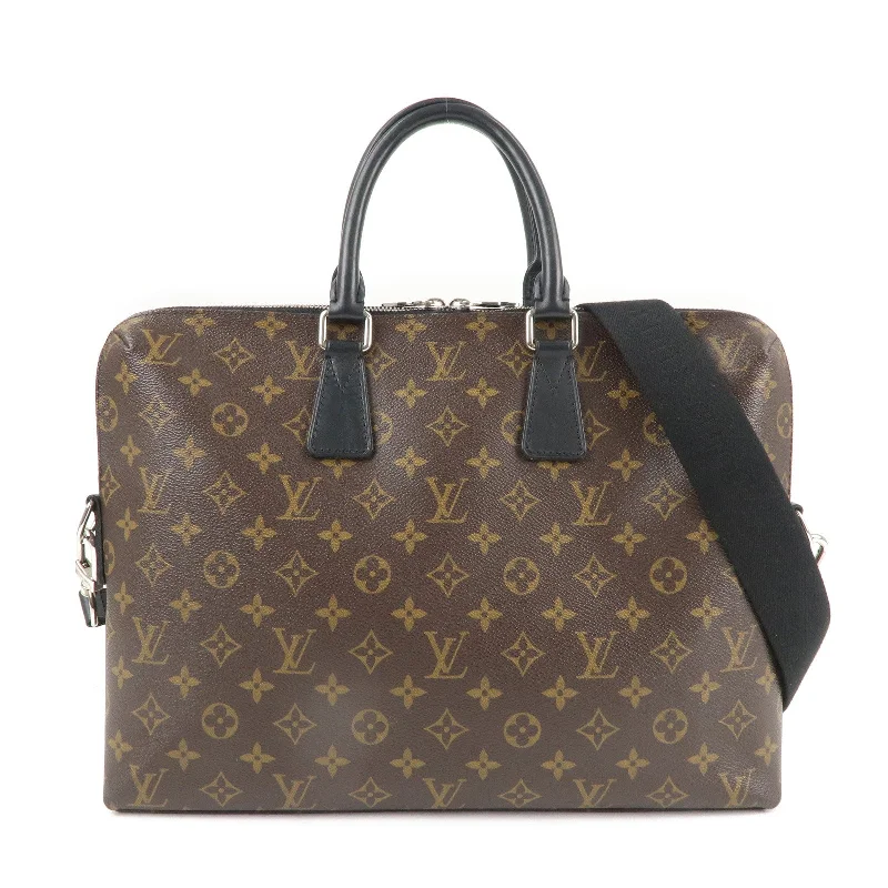 Medium - sized Louis Vuitton tote bags for work and shoppingLouis Vuitton Monogram Macasa Porte Documan Jules 2Way Bag M40868