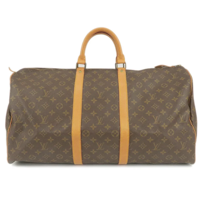 Louis Vuitton Alma bags with a detachable shoulder strap for versatilityLouis Vuitton Monogram Keep All 55 Boston Bag Old Style M41424