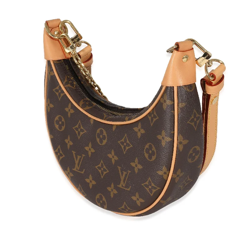 Ladies Louis Vuitton shoulder bags with a single - handle silhouetteLouis Vuitton Monogram Canvas Loop Bag