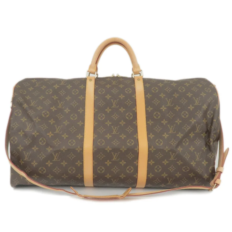 Louis Vuitton handbags with a metal - framed clasp for durabilityLouis Vuitton Monogram Keep All Bandouliere 60 Bag M41412