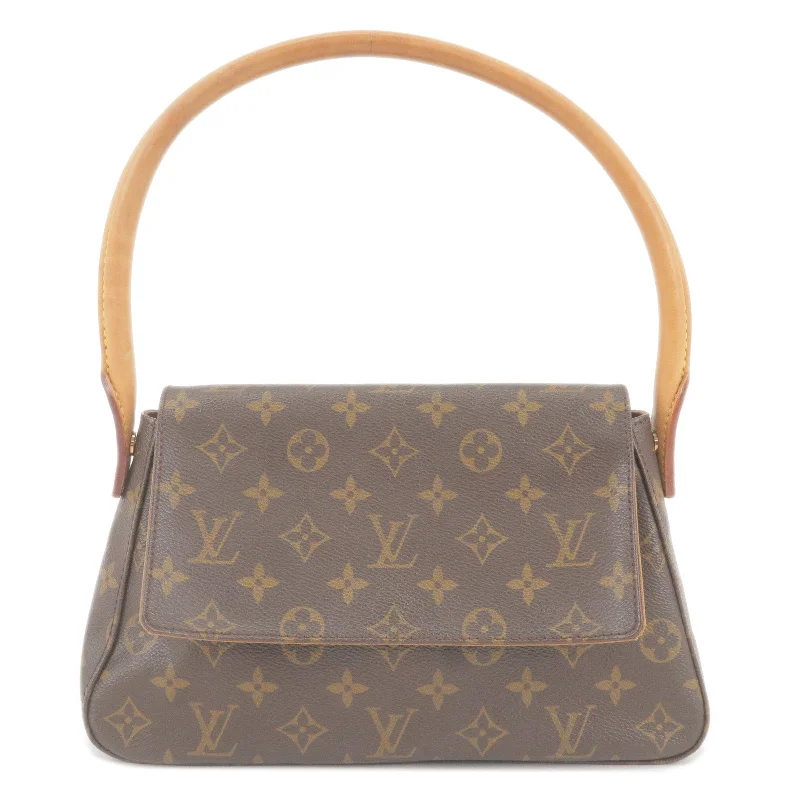 Louis Vuitton backpacks with a padded laptop compartment for travelLouis Vuitton Monogram Mini Looping Shoulder Bag M51147