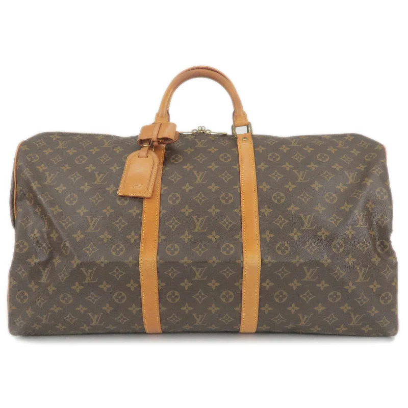 Louis Vuitton Alma bags with a leather - wrapped handle for a luxurious feelLouis Vuitton Monogram Keep All 60 Boston Bag M41422