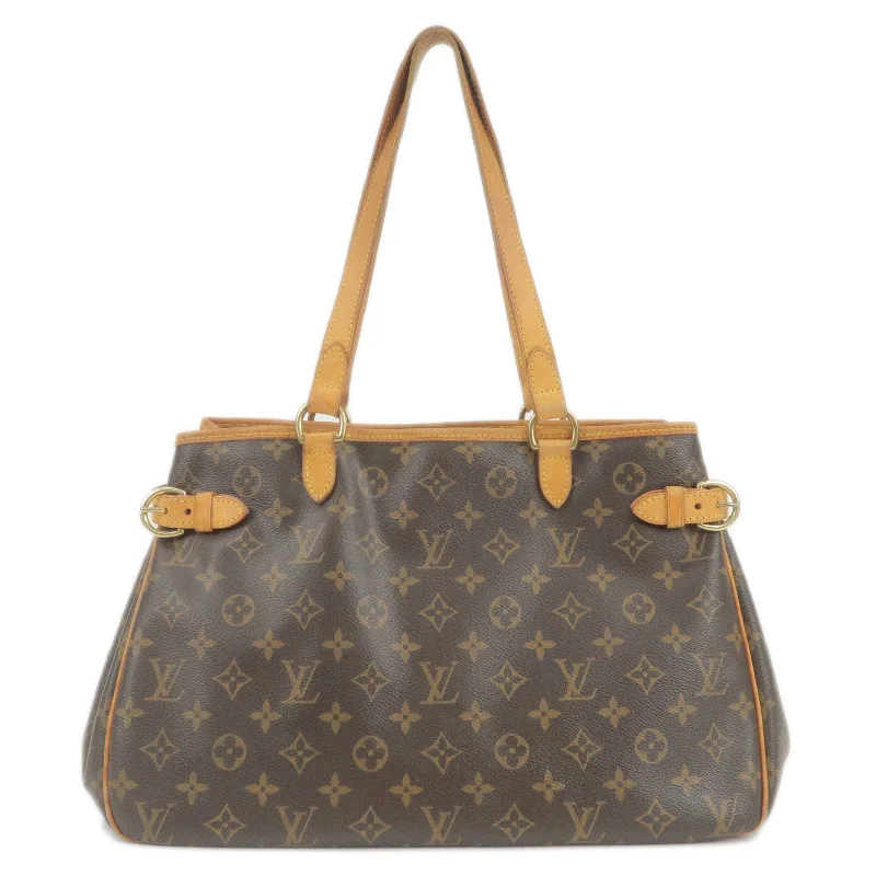 Louis Vuitton handbags with a back - zip pocket for storing valuablesLouis Vuitton Monogram Batignolles Horizontal Tote Bag M51154