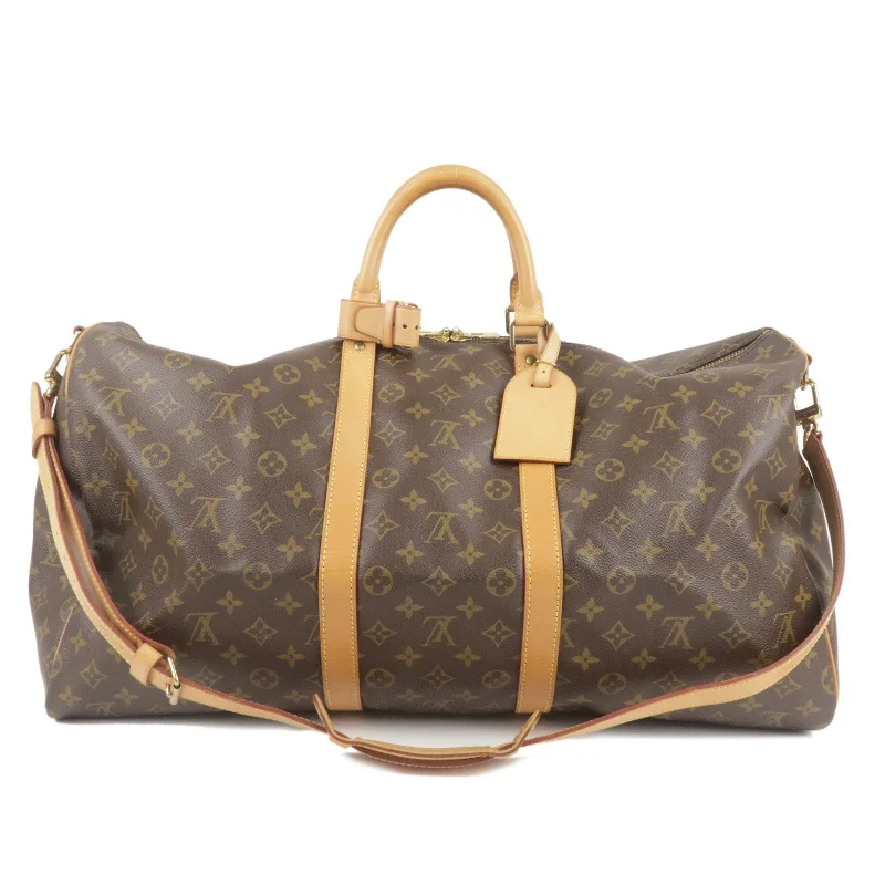 Louis Vuitton Alma bags with a monogram - embossed leather surfaceLouis Vuitton Monogram Keep All Bandouliere 55 Boston Bag M41414