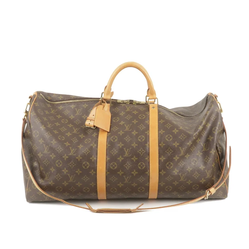 Louis Vuitton crossbody bags with adjustable shoulder straps for comfortLouis Vuitton Monogram Keep All Bandouliere 60 Bag M41412