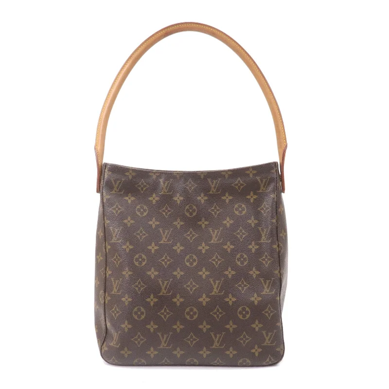 Louis Vuitton Capucines bags with smooth calfskin leather for luxuryLouis Vuitton Monogram Looping GM Shoulder Bag Brown M51145