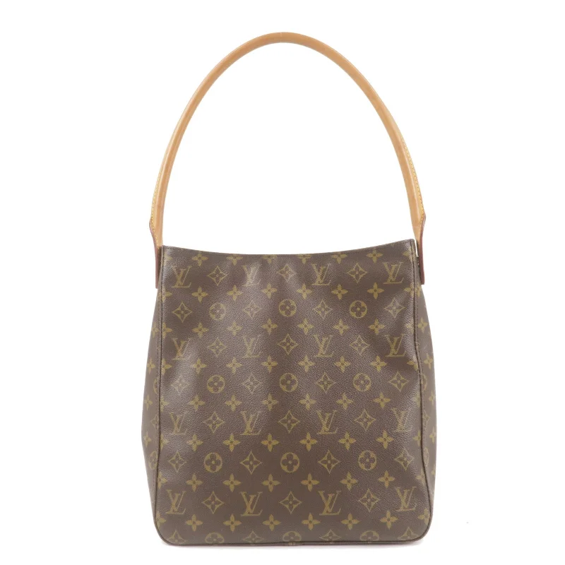 Louis Vuitton Speedy bags in monogram canvas for a classic lookLouis Vuitton Monogram Looping GM Shoulder Bag Brown M51145