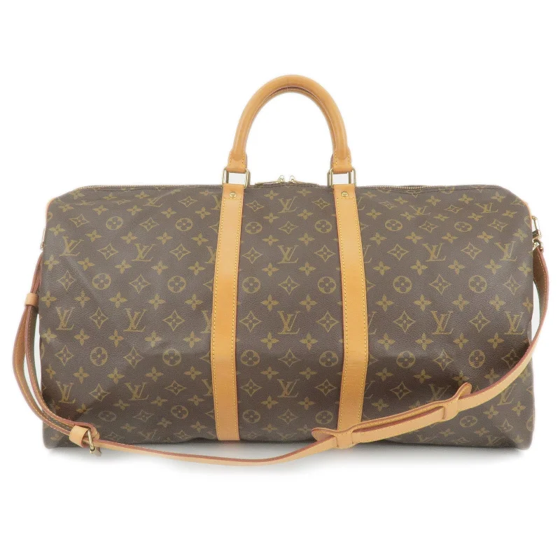 Louis Vuitton backpacks with a sleek, minimalist design for styleLouis Vuitton Monogram Keep All Bandouliere 55 Boston Bag M41414