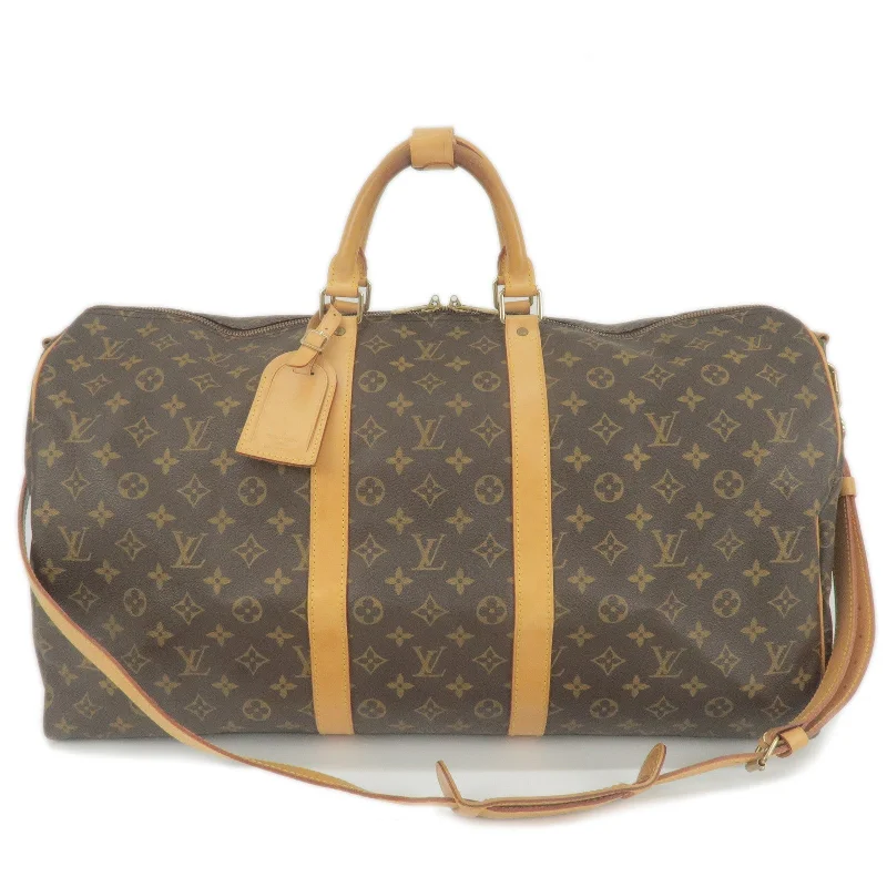 Louis Vuitton Alma bags with a leather - wrapped handle for a luxurious feelLouis Vuitton Monogram Keep All Bandouliere 55 Bag M41414