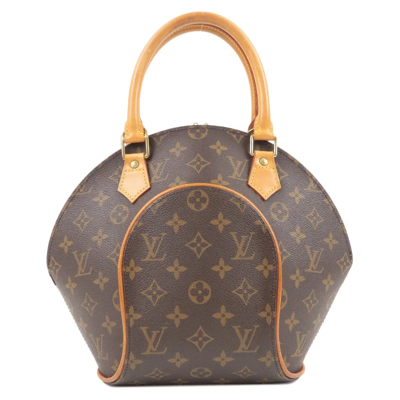 Louis Vuitton bags with a chain - link trim and a leather body for a modern edgeLouis Vuitton Monogram Ellipse PM Hand Bag Brown M51127