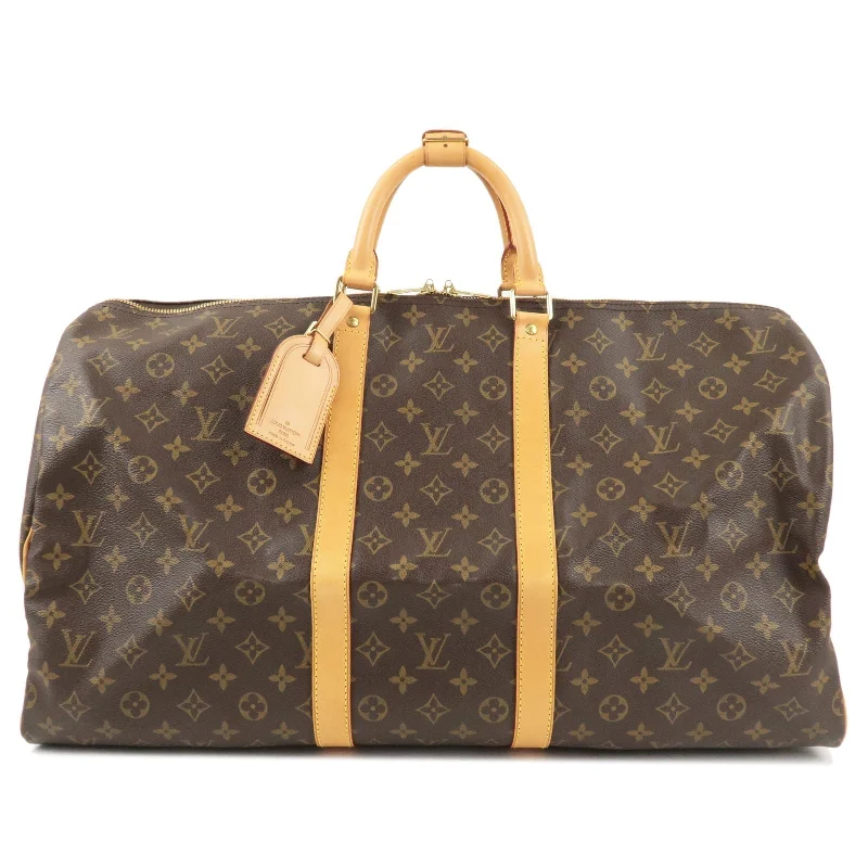 Louis Vuitton Twist bags with a crystal - embellished LV - turnlockLouis Vuitton Monogram Keep All 55 Boston Bag M41424