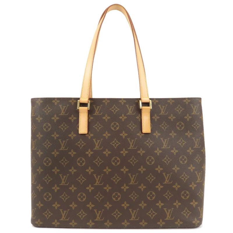 Louis Vuitton bags with a detachable mobile phone holder for convenienceLouis Vuitton Monogram Luco Tote Bag M51155