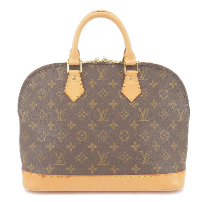 Louis Vuitton bags with a front - flap pocket for quick - access itemsLouis Vuitton Monogram Alma Hand Bag M51130