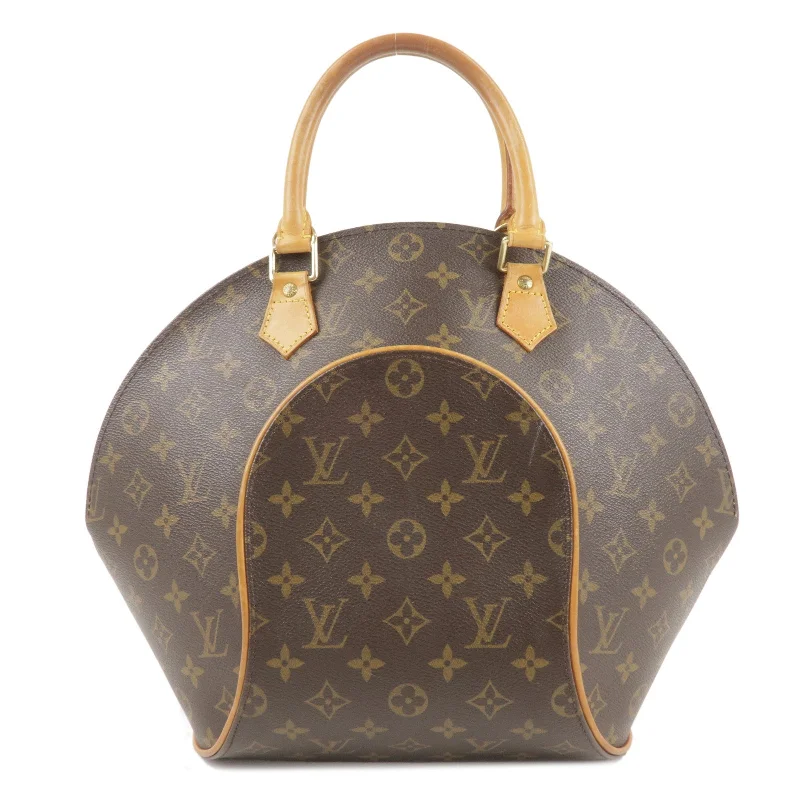 Louis Vuitton bags with a front - flap pocket for quick - access itemsLouis Vuitton Monogram Ellipse MM Hand Bag Brown M51126