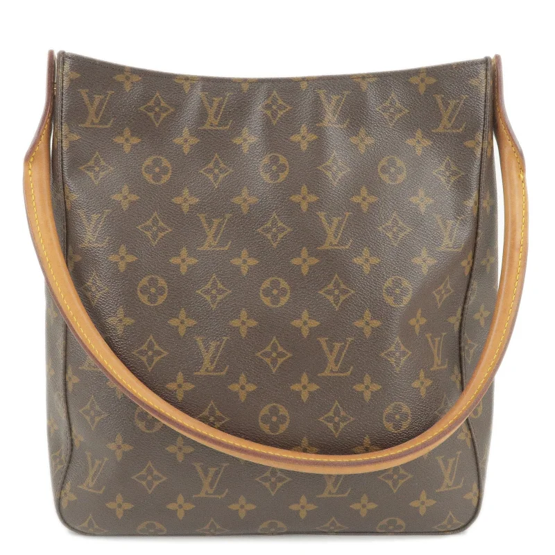 Louis Vuitton crossbody bags in a bold red color for a statementLouis Vuitton Monogram Looping GM Shoulder Bag M51145