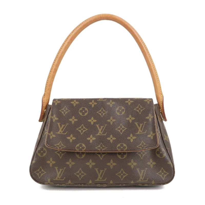 Louis Vuitton backpacks with a sleek, minimalist design for styleLouis Vuitton Monogram Mini Looping Shoulder Bag Brown M51147