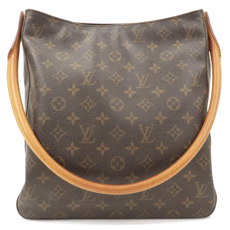 Ladies Louis Vuitton Capucines bags with a detachable shoulder strapLouis Vuitton Monogram Looping GM Shoulder Bag M51145