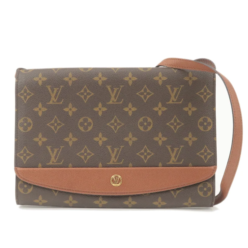 Louis Vuitton bags with a detachable mirror inside for on - the - go touch - upsLouis Vuitton Monogram Bordeaux 2Way Bag Shoulder Bag M51797