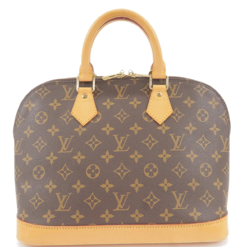 Ladies Louis Vuitton Petite Malle bags in a pastel color for a soft lookLouis Vuitton Monogram Alma Hand Bag M51130