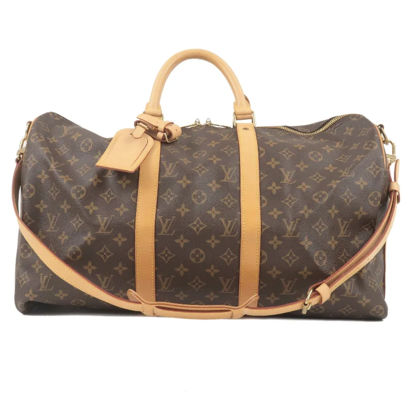 Louis Vuitton backpacks with a sleek, minimalist design for styleLouis Vuitton Monogram Keep All Bandouliere 50 Boston Bag M41416