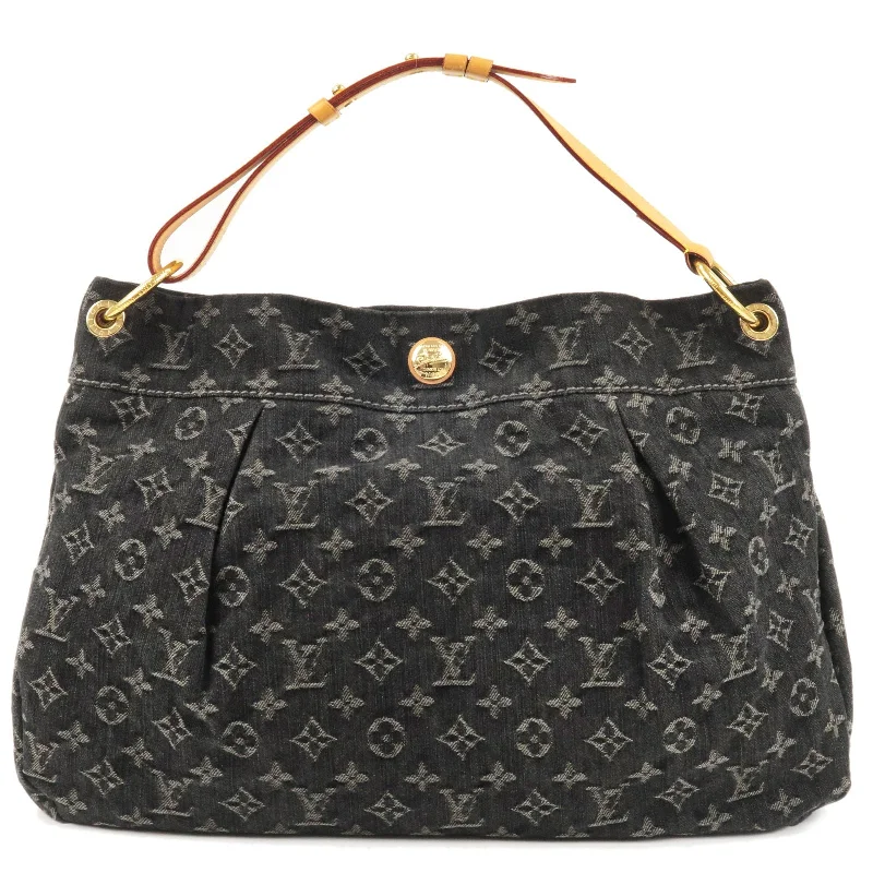 Louis Vuitton Twist bags with a snakeskin - effect panel for a bold lookLouis Vuitton Monogram Denim Daily PM Shoulder Bag Noir M40494