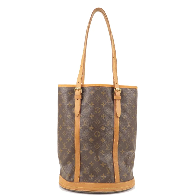 Louis Vuitton bags with a detachable mobile phone holder for convenienceLouis Vuitton Monogram Bucket GM Tote Bag Shoulder Bag M42236