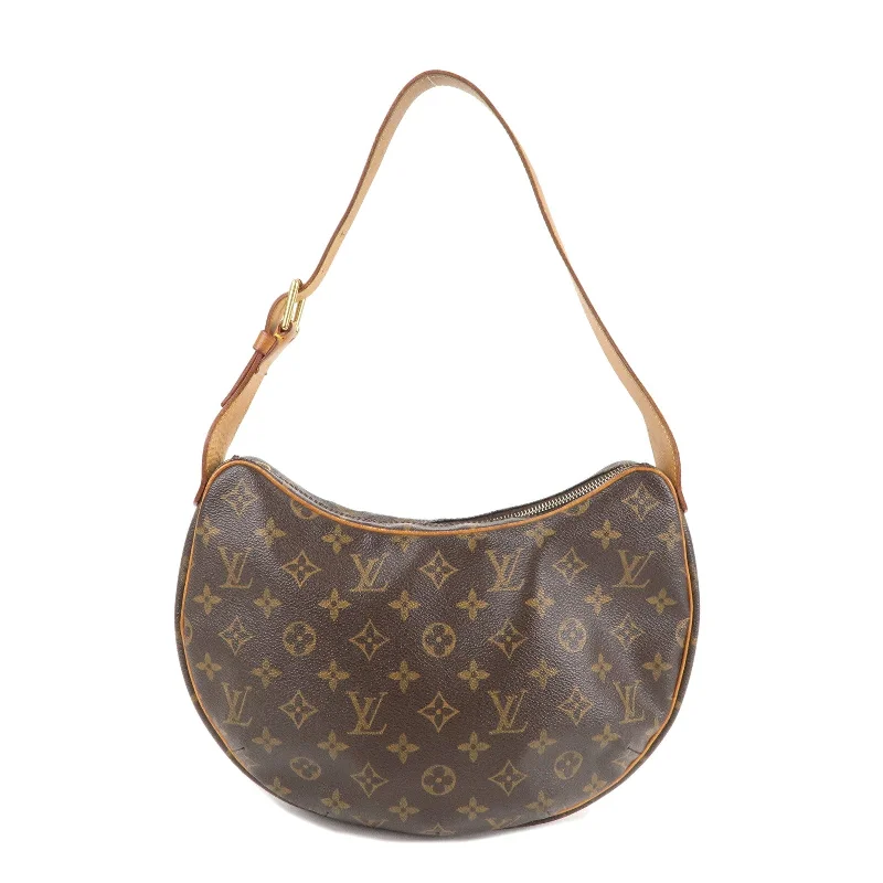 Louis Vuitton bags with a zip - around closure for enhanced securityLouis Vuitton Monogram Croissant MM Shoulder Bag Hand Bag M51512