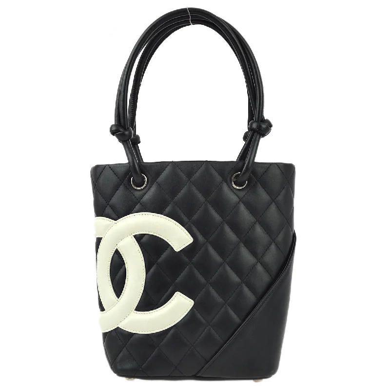 Chanel bags for women who love timeless fashionChanel Black Calfskin Cambon Ligne Tote Handbag