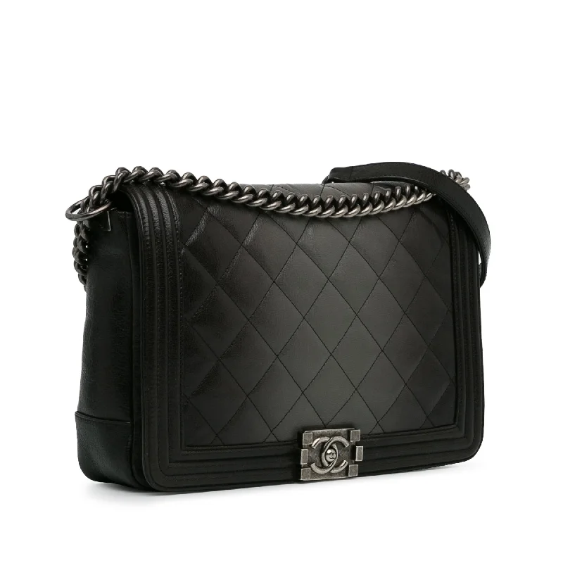 Chanel bags available in bold colors and patternsChanel Large Ombre Calfskin Boy Flap (hOtY0Z)