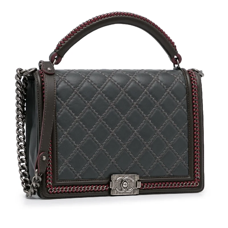 Chanel leather bags for everydChanel Large Paris-Salzburg Boy Flap Bag (xSYqbF)