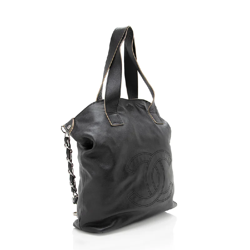 Chanel Lightweight Handbag for Daily ErrandsChanel Leather Soft Edgy Tote - FINAL SALE (17097)