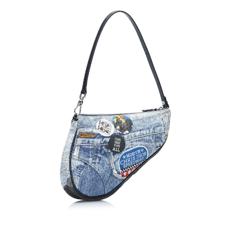 Chanel Handbag with Adjustable Strap for ComfortChristian Dior bags with a detachable coin purse insideDior Speedway Denim Mini Saddle (AbXXMQ)