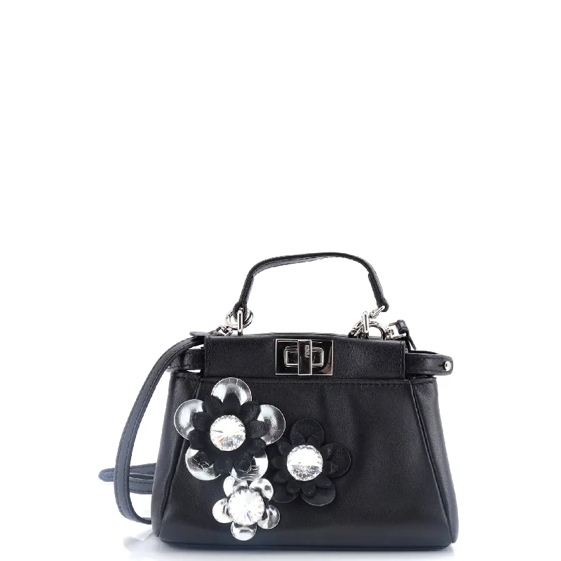 Chanel bags with the perfect balance of luxury and functionalityChristian Dior Saddle bags with a patent leather finish for a shiny lookPeekaboo Bag Floral Embellished Leather Micro