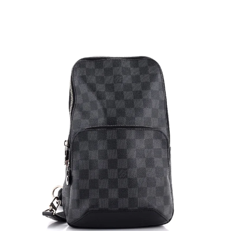 Chanel classicChristian Dior bags with a zip - top closure and multiple compartmentsAvenue Sling Bag Damier Graphite