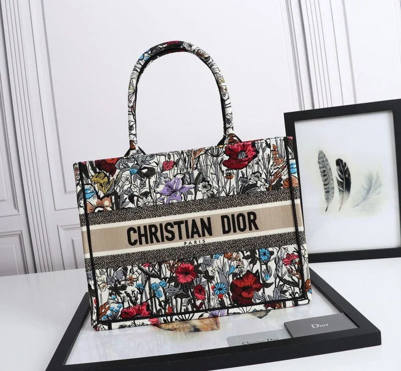 Chanel leather bags for everydChristian Dior tote bags with a double - handle and shoulder - strap optionWF - Dior Bags - 446